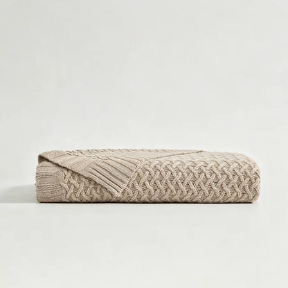 Bamboo Knitted Throw Blanket Alma Home