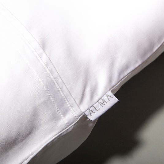 Close-up of soft bamboo pillowcase fabric