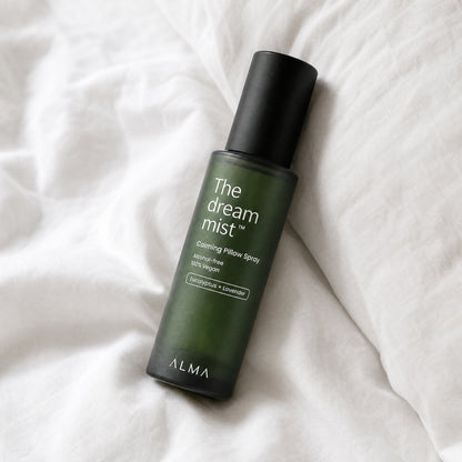 The Dream Mist™ Calming Pillow Spray – Eucalyptus + Lavender Sleep Mist Alma Home