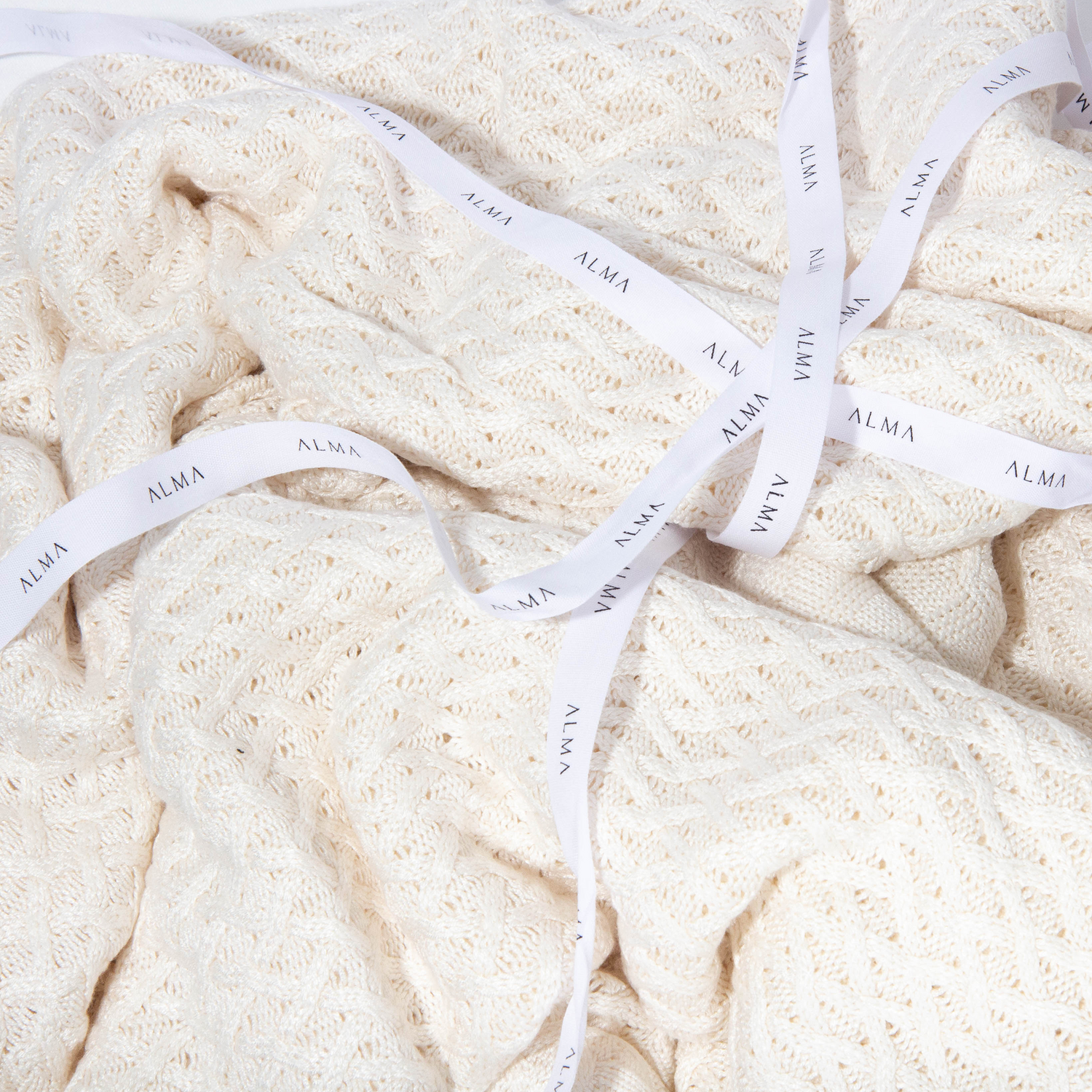 Zoomed-in shot of Throw Blanket material
